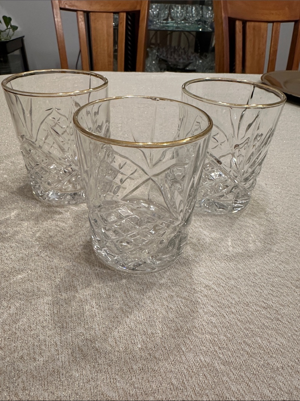 Vintage Old Fashioned Glasses set of 3